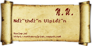 Náthán Ulpián névjegykártya